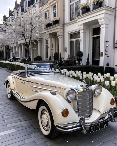 Blue Triumph Convertible Wedding Car